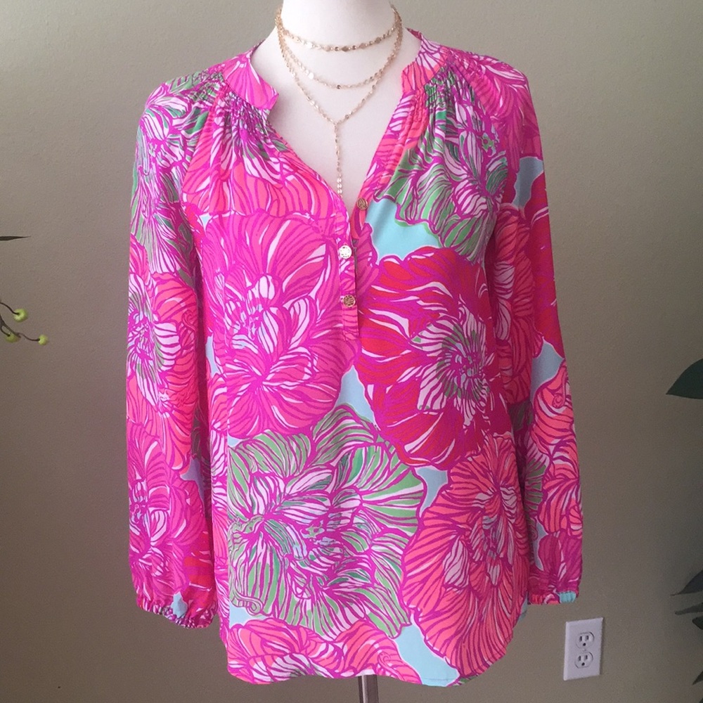 Lilly Pulitzer Elsa Blouse - offers welcome